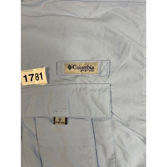 Columbia Mens PFG Short Sleeve Fishing Shirt Sz M‎ Blue NWT Ole Buddy Charters - Picture 5 of 5